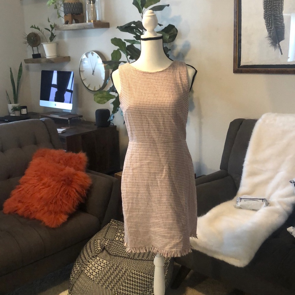 LOFT Pink Tweed Dress